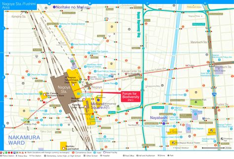 Nagoya station area map