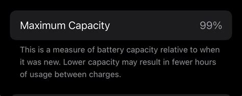 6 months since I bought my iPhone 13 and it’s dropped to 99%. What the longest your max capacity ...