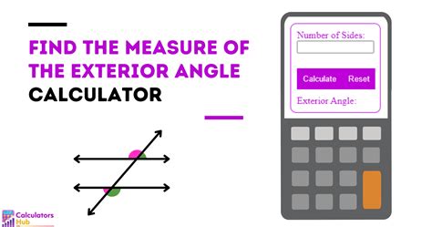 Find the Measure of the Exterior Angle Calculator Online