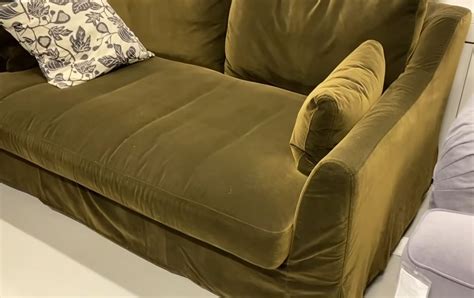 IKEA Farlov 3 Seat Sofa SLIPCOVER Cover Djuparp Dark Olive Green FÄRLÖV ...