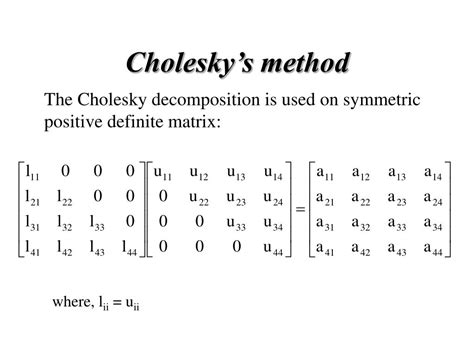 PPT - Lecture 11 - LU Decomposition PowerPoint Presentation, free ...