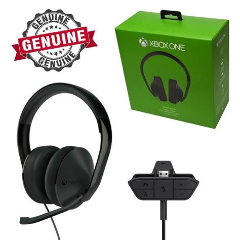 Genuine Microsoft XBOX One Stereo Gaming Chat Headset Fits Old & New ...