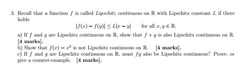 calculus - Lipschitz Continuous functions - Mathematics Stack Exchange