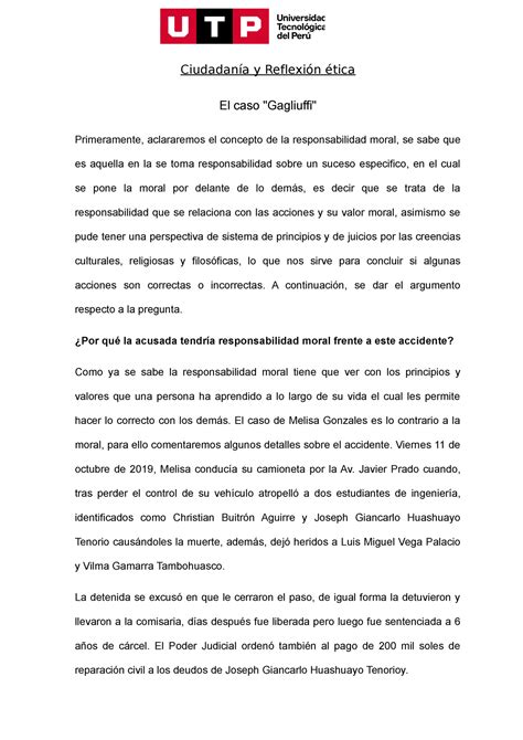 Caso Gagliuffi - pequeño resumen del accidente - Ciudadanía y Reflexión ...