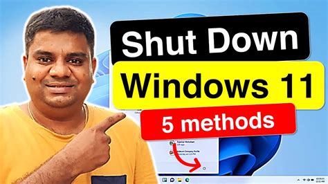 How to Shutdown Windows 11 - [ Laptop or PC ] - YouTube