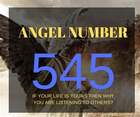 545 Angel Number And It's Meaning - Mind Your Body Soul