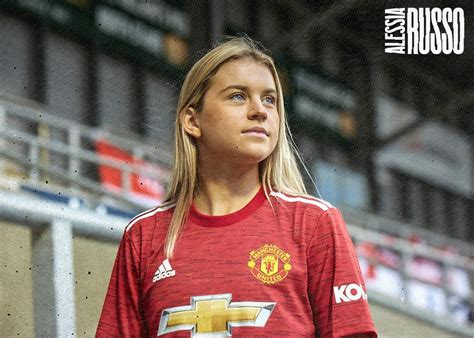 Alessia Russo wears new 2020 21 kits after signing for Man Utd Women ...