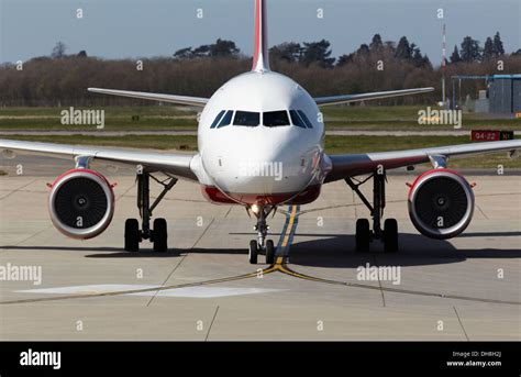 Air Berlin Airbus A320-200 close up front view Stock Photo, Royalty ...