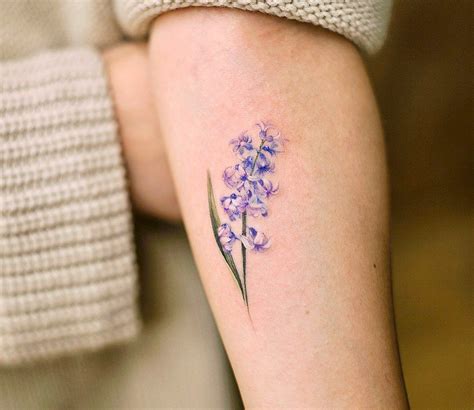 Hyacinth Flower Tattoo