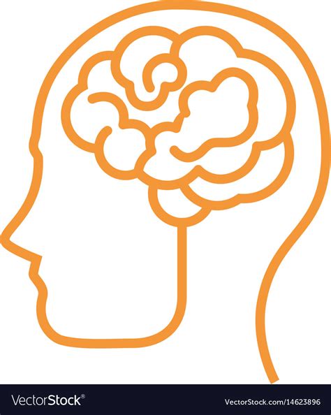 Human brain symbol Royalty Free Vector Image - VectorStock