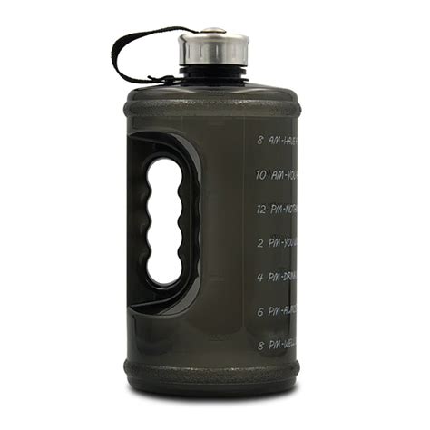 2.2L Motivation Water Bottle with Time Marker Outdoor Camping Hiking Backpacking Fitness Workout ...