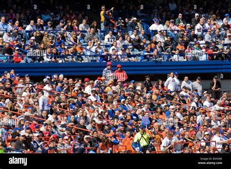 Crowd at Yankee Stadium, home of the New York Yankees baseball team ...