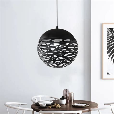 Aliexpress.com : Buy Modern Pendant Lights Hollow Ball Pendant Lamp ...