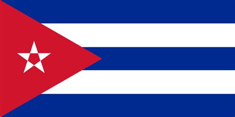 Cuba flag color code HEX