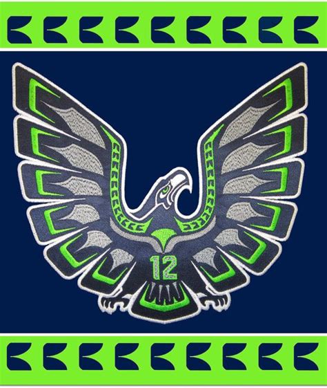 Seattle Seahawk Tribal 12th Man patch | Seahawks fans, Seattle, Seattle seahawks