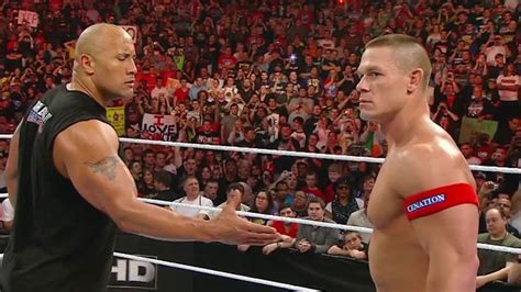 The Rock and John Cena agree to meet at WrestleMania 28: WWE Raw - YouTube