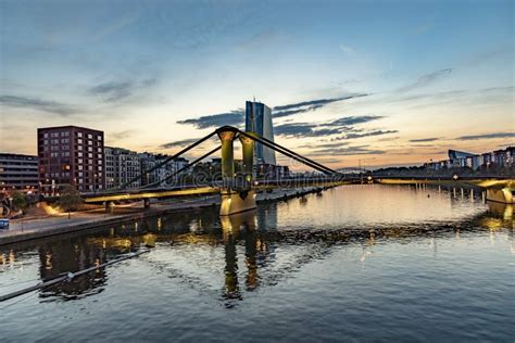 Skyline of Frankfurt am Main with River Main Stock Photo - Image of ...