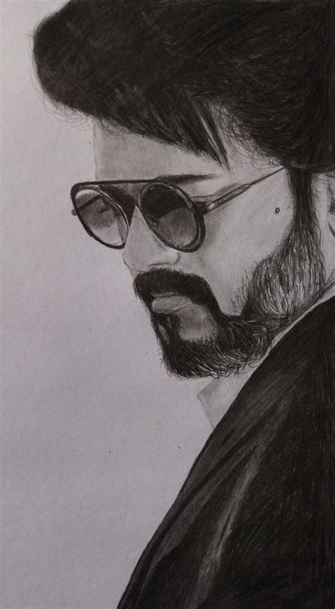 Beast vijay drawing | Pencil sketch portrait, Pencil sketch images ...