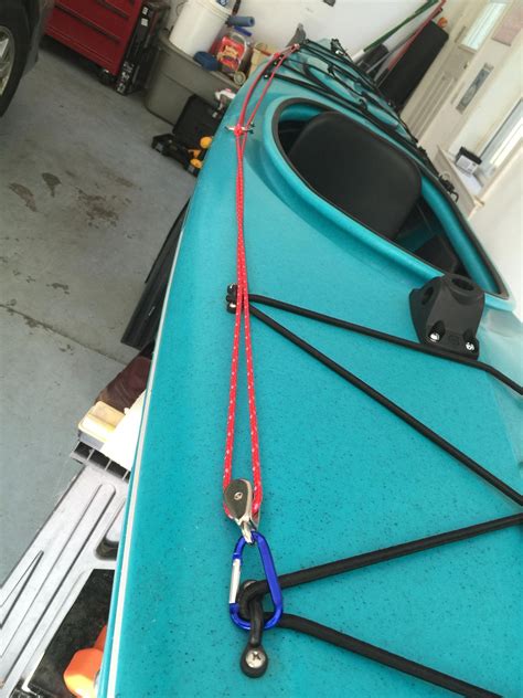 DIY Anchor Trolley on a Necky Touring Kayak #kayakaccessoriesdiy # ...