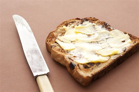 Slice of buttered fruit toast-9219 | Stockarch Free Stock Photo Archive