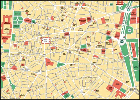 Madrid map - Full size