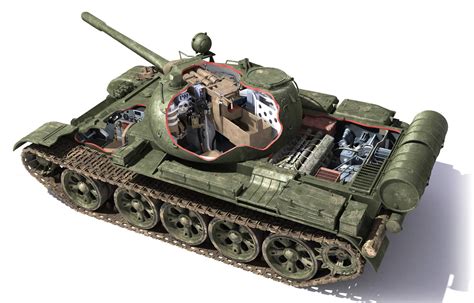 T-55 cutaway : r/TankPorn