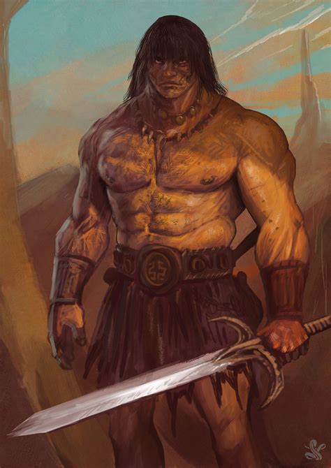 Conan, Saad Irfan | Conan the barbarian, Fantasy heroes, Barbarian