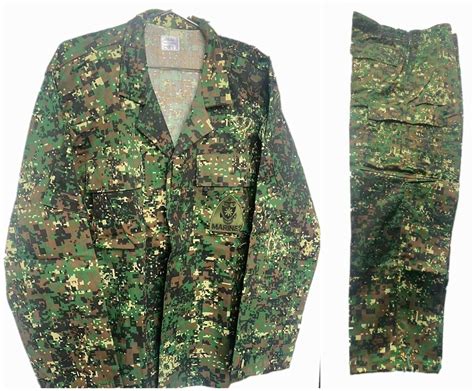 Rare Original Philippine Marine Corps PMC Navy Army Pixelated Camouflage Uniform | eBay