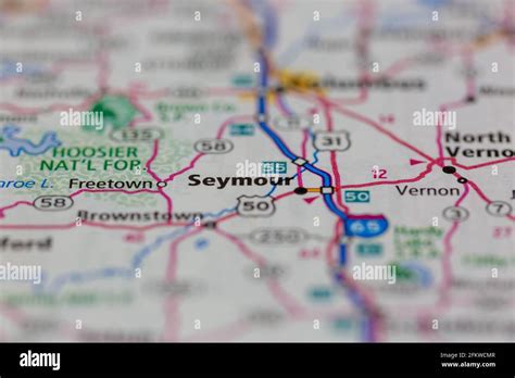 Seymour indiana map hi-res stock photography and images - Alamy