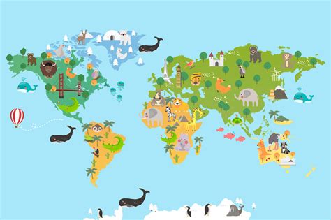 Maps with animals – Peps Wall