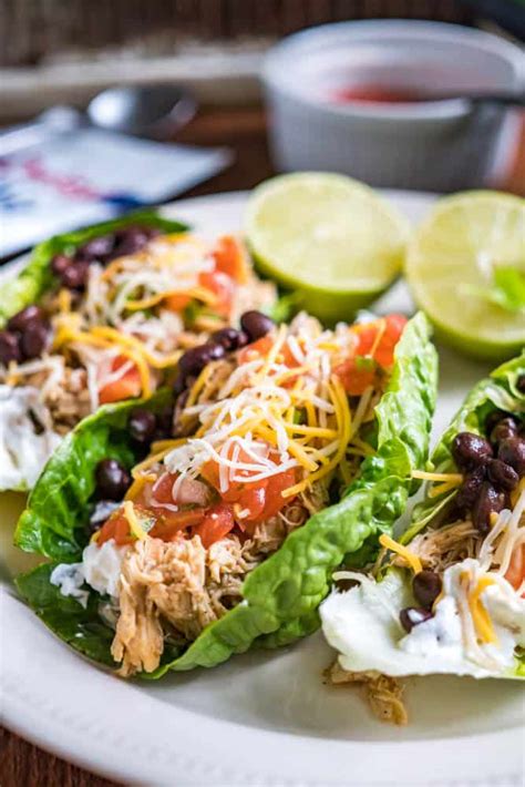 Low-Carb Shredded Chicken Tacos | Living Chirpy