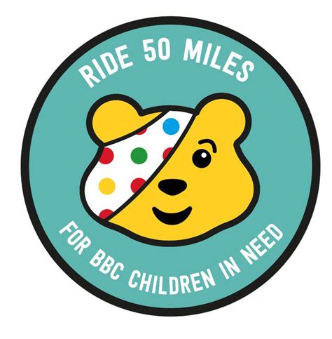 Ride 50 miles for BBC Children in Need logo | Children in need, Children, Riding