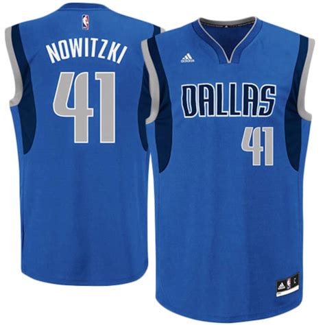 adidas Dirk Nowitzki Dallas Mavericks Royal Blue Replica Road Jersey