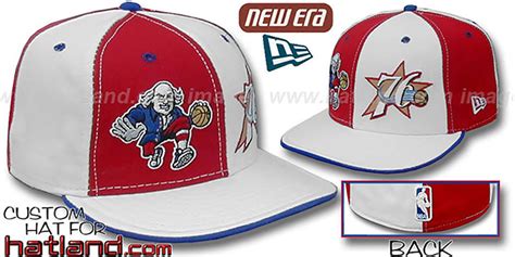 Philadelphia 76ers BEN FRANKLIN DW Red-White Fitted Hat