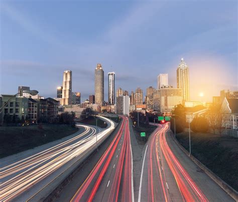 Atlanta Sunrise stock image. Image of city, georgia, cityscapes - 3707735