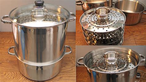 Large 5 tier metal cooking steamer pot for kitchen | Best Food Steamer Brands