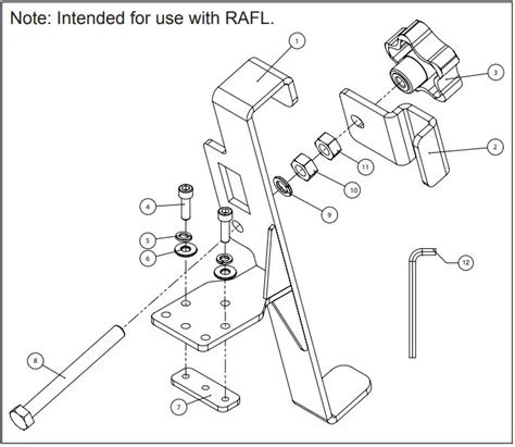 RHINO-RACK RUFLB Aluminium Folding Ladder Bracket Instruction Manual