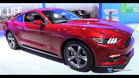 2016 Ford Mustang V6 Coupe - Exterior and Interior Walkaround - 2015 LA Auto Show - YouTube