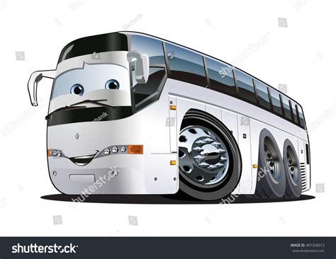 Cartoon Tourist Bus Available Eps10 Vector 库存矢量图（免版税）407358013 | Shutterstock