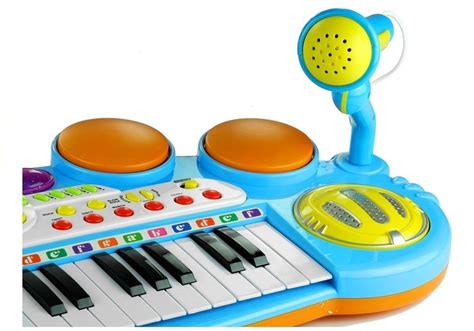 Kids Childrens 37 Key Electronic Keyboard Piano Mic Multi Musical Toy ...