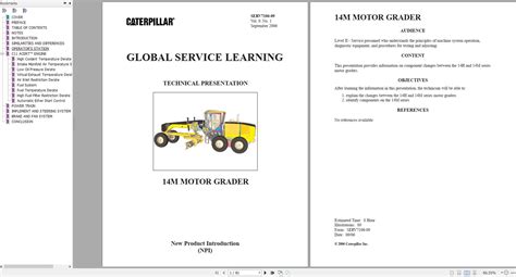 CAT Motor Grader 14M Global Service Learning Technical Presentation ...