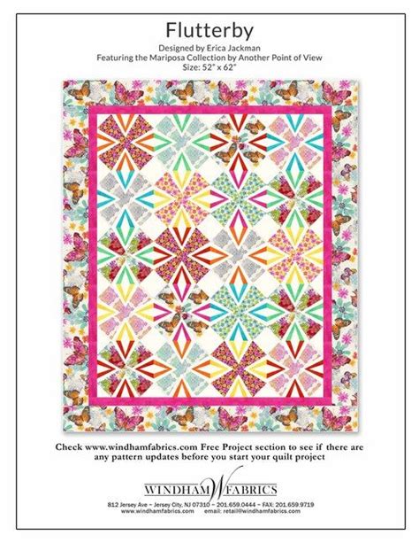 Flutterby by Erica Jackman, Free Projects, Windham Fabrics | Quilt patterns, Paper piecing ...