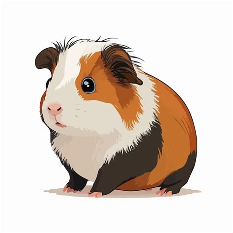 Vector cute guinea pig cartoon style | Premium AI-generated vector