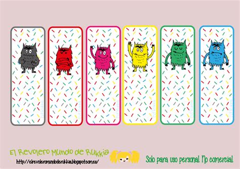 Tarjetas de emociones del monstruo de colores – Artofit