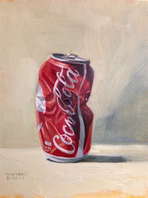 painting onto coke cans - Google Search | Daily painting, Art painting oil, Painting