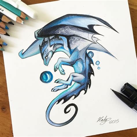 Cool Dragon Drawing - How to Draw a Cool Dragon, Step by Step, Dragons, Draw a Dragon, Fantasy ...