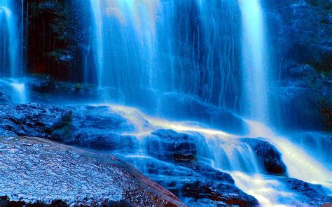 Blue Waterfall Wallpapers - Top Free Blue Waterfall Backgrounds - WallpaperAccess