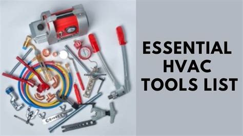 Essential HVAC Tools List | 63 Must Have HVAC Tools - ElectronicsHub