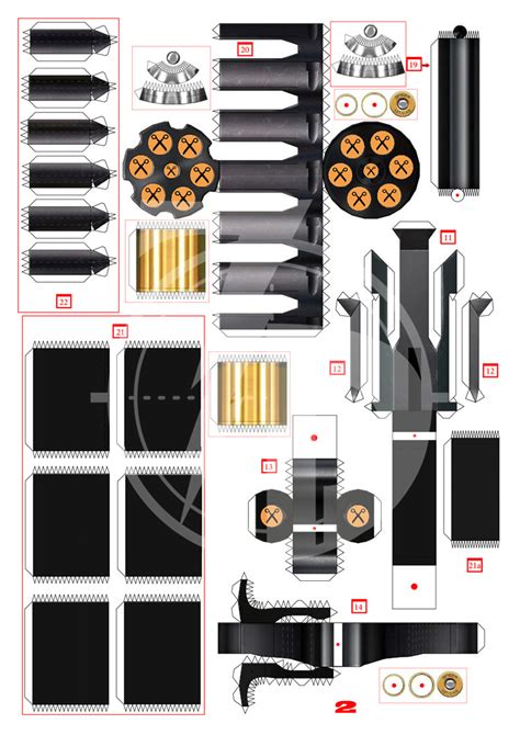 Papercraft Gun Templates