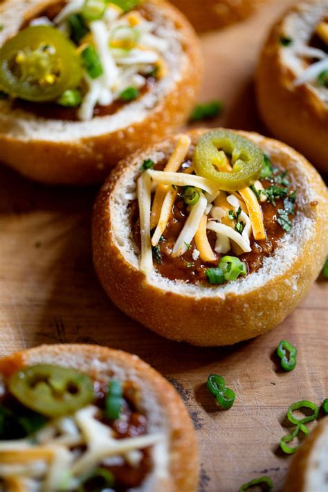 Mini Chili Bread Bowls - Real Food by Dad